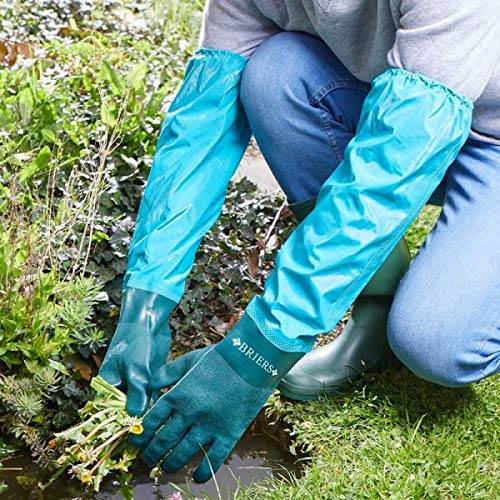 Briers Long Arm Elasticated Top Pond and Drain Clearance Waterproof Gloves Med 